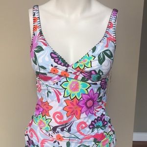 Ann Cole 36B/34C Floral Tankini